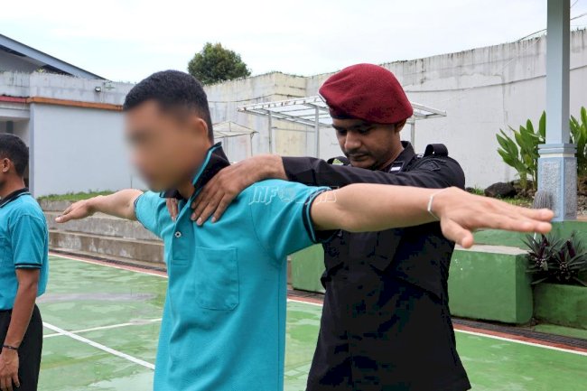 Jaga Kamtib, LPKA Ambon Gelar Penggeledahan Rutin