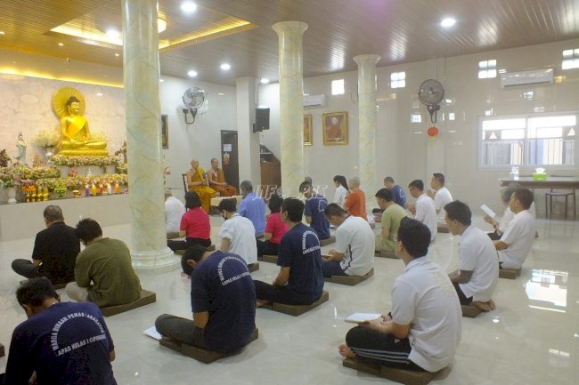 Lapas Cipinang Hadirkan Meditasi ODM bagi Warga Binaan Buddha