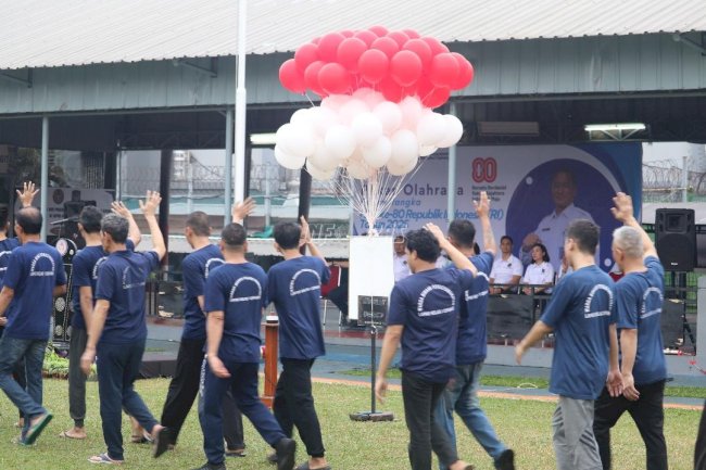 Porsenap Resmi Dibuka, Semangat Kebangsaan Bergema di Lapas Cipinang