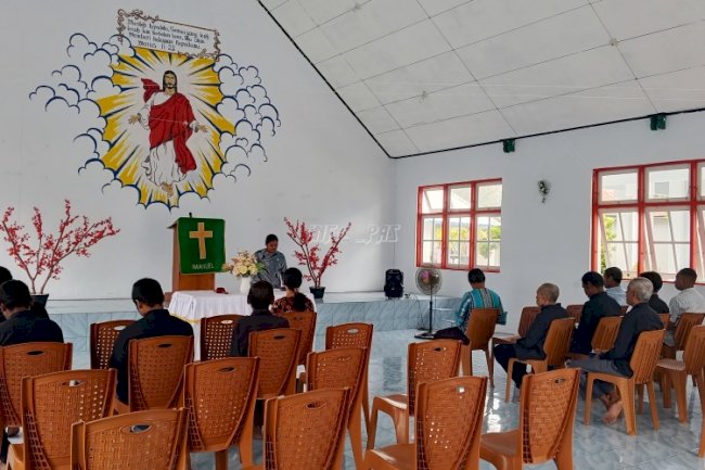 Lapas Namlea - Kemenag Kab. Buru Sinergi Benahi Karakter Warga Binaan lewat Healing Rohani"