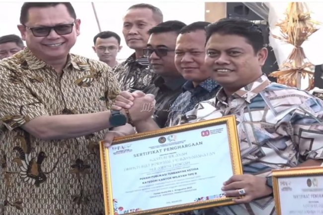 Kanwil Ditjenpas Sulteng Raih Tiga Besar Publikasi Terbanyak di IPPAFest 2025