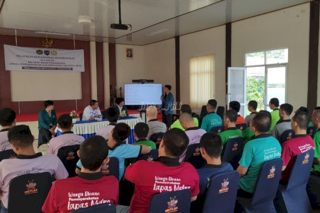 Tambah Wawasan Hukum, Warga Binaan Lapas Metro Dapat Penyuluhan dari Mahasiswa Magang