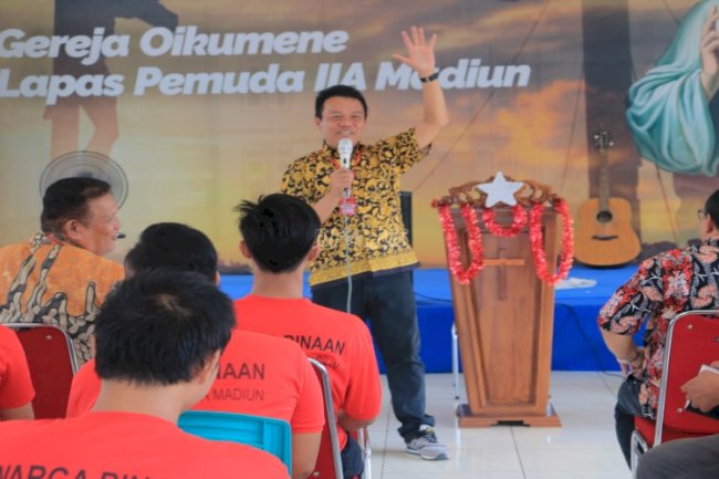Lapas Pemuda Madiun Gelar Pembinaan Kristen dan Katolik bersama Yayasan Yehezkiel Jakarta