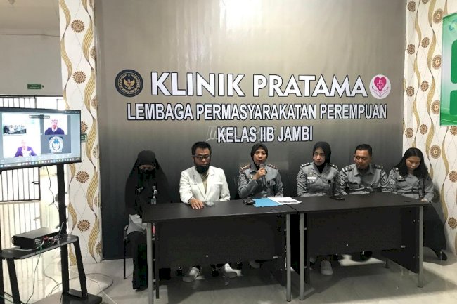 Tingkatkan Mutu Layanan, Lapas Perempuan Jambi Ikuti Survei Akreditasi Klinik Pratama