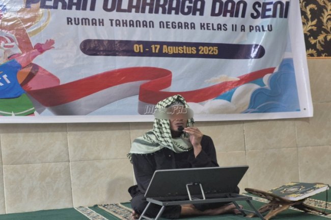 Rangkaian Porseni Rutan Palu, Warga Binaan Ikuti Lomba Tilawah Al-Qur’an
