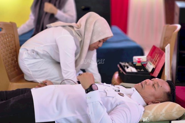Lapas Sarolangun Gelar Donor Darah, Semarakkan HUT Ke-80 RI