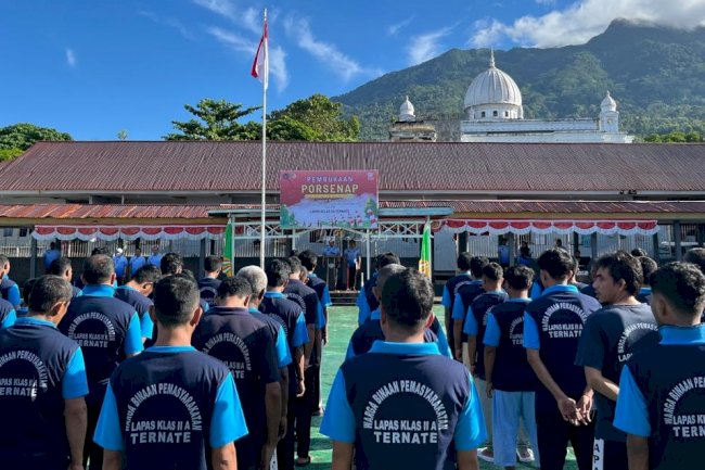 Meriahkan HUT ke-80 RI, Lapas Ternate Gelar PORSENAP