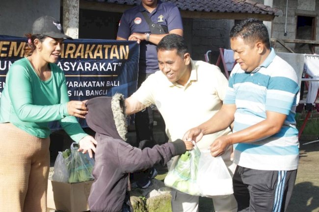 HUT Ke-80 RI, Lapas Narkotika Bangli Gelar Bakti Sosial bagi Masyarakat Sekitar