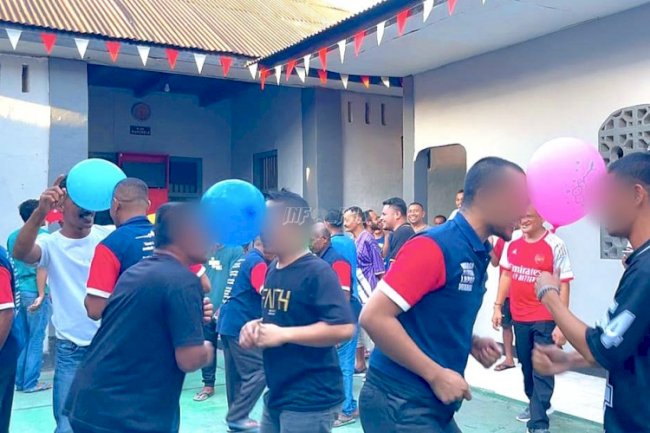 Ceria dan Tawa Warga Binaan dan Petugas Lapas Wahai Warnai Semarak Lomba HUT ke-80 RI