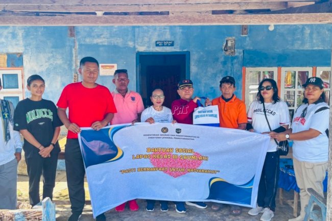 Lapas Saumlaki Salurkan Bantuan kepada Masyarakat