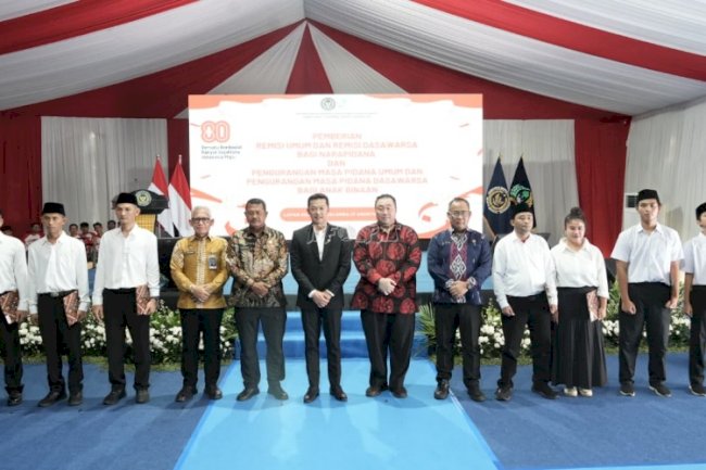 375.025 Remisi dan PMP Jadi Kado HUT Ke-80 RI bagi Warga Binaan
