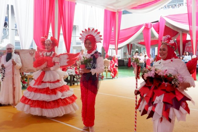 Petugas Lapas Perempuan Palembang Meriahkan Hari Kemerdekaan dengan Lomba Fashion Show