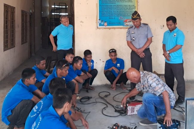 Anak Binaan LPKA Muara Bulian Dibekali Pelatihan Las