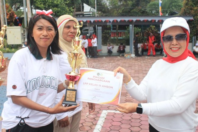 Lapas Perempuan Ambon Ukir Prestasi di Porseni HUT Ke-80 RI