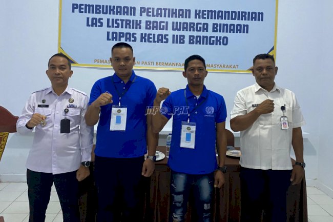 Gandeng BLK Kab. Marangin, Lapas Bangko Bekali Warga Binaan dengan Pelatihan Las Listrik