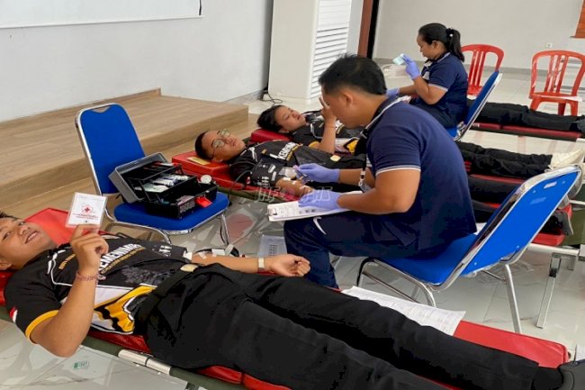 Melalui Donor Darah, Petugas dan CASN Lapas Tabanan Tunjukkan Kepedulian terhadap Sesama