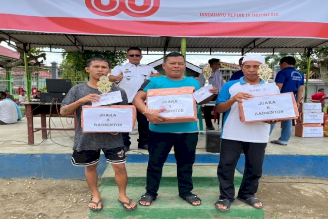 Lapas Muara Tebo Bagikan Hadiah kepada Pemenang Pekan Olahraga Warga Binaan