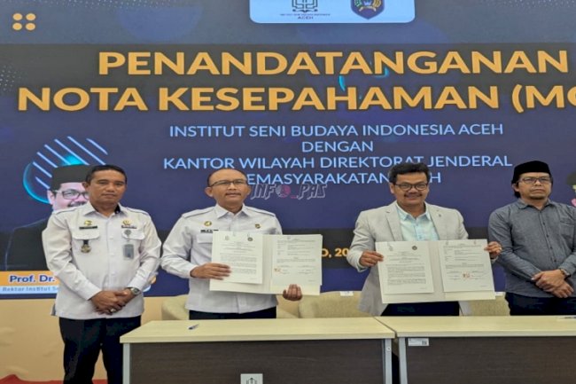 Cetak Seniman dari Balik Jeruji, Kanwil Ditjenpas Aceh Gandeng ISBI Aceh