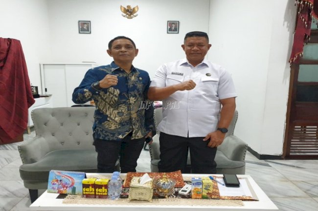 Jalin Silaturahmi, Kalapas Tual Temui Pj. Sekda Kota Tual