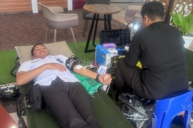 Kanwil Ditjenpas Jateng Berpartisipasi pada Donor Darah Peringati HUT RI dan Hari Pengayoman