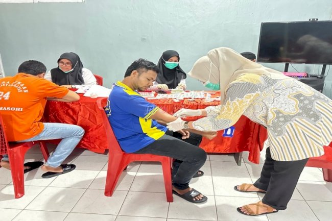 Rutan Masohi dan Puskesmas Letwaru Lakukan Skrining HIV dan Sifilis bagi Warga Binaan