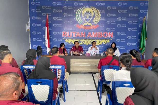 Rutan Ambon Perkuat Komitmen WBK dengan Dukungan Kakanwil