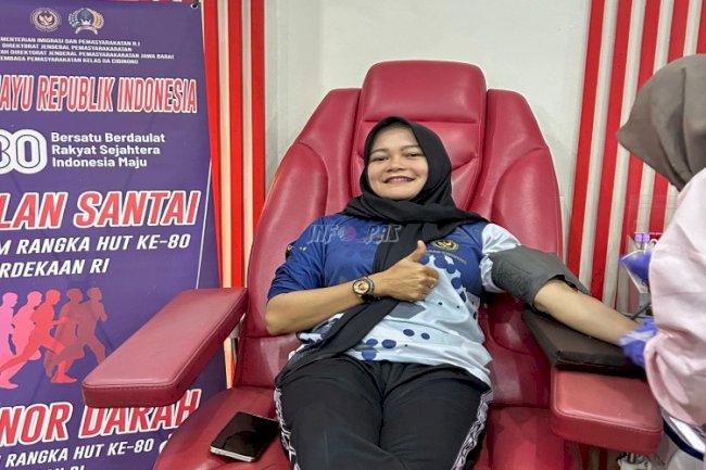 Setetes Darah, Sejuta Harapan, Lapas Cibinong Gelar Aksi Sosial Donor Darah 