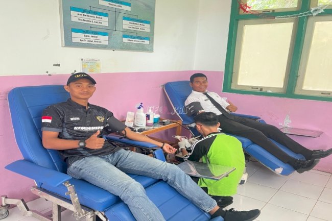 Peduli Sesama, Lapas Muara Tebo Gelar Kegiatan Donor Darah