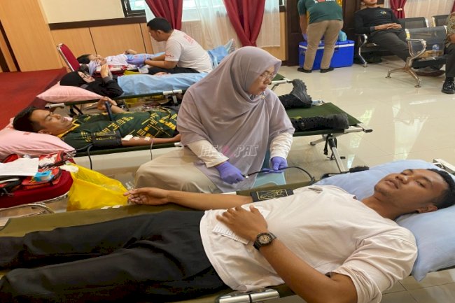 Lapas Luwuk Gandeng Kanim Banggai dan Bapas Luwuk Gelar Aksi Donor Darah Kemanusiaan