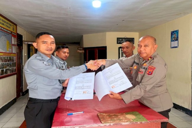 Perkuat Kolaborasi, Lapas Wahai Perpanjang PKS dengan Polsek Wahai