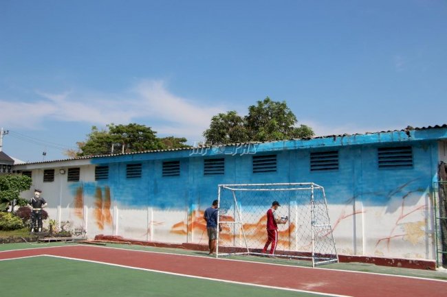 Lapas Madiun Kembangkan Bakat Seni Warga Binaan Lewat Lukisan Mural