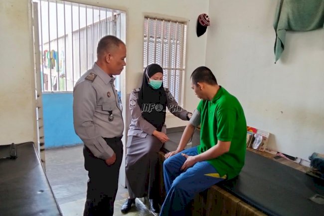 Kontrol Kesehatan Rutin, Lapas Narkotika Muara Sabak Pastikan Warga Binaan Sehat