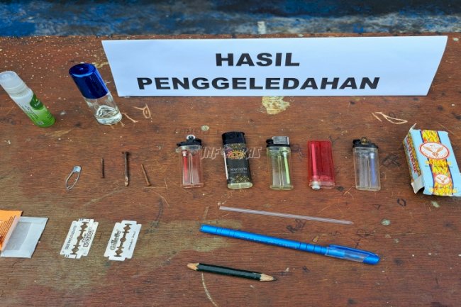 Langkah Preventif Cegah Gangguan Kamtib, Lapas Bandanaira Gelar Razia ‎