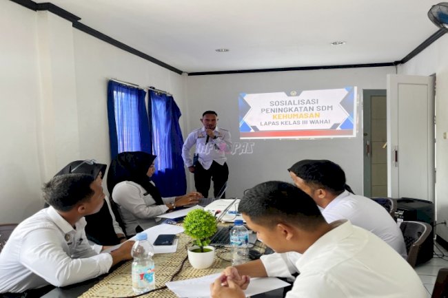 Perkuat SDM dan Layanan Informasi Publik, Lapas Wahai Bekali CASN dengan Sosialisasi Kehumasan