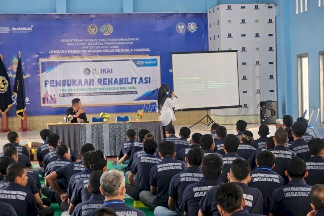 Dukung Rehabilitasi, Lapas Kuala Tungkal Gelar Seminar Bahaya NAPZA bagi Warga Binaan