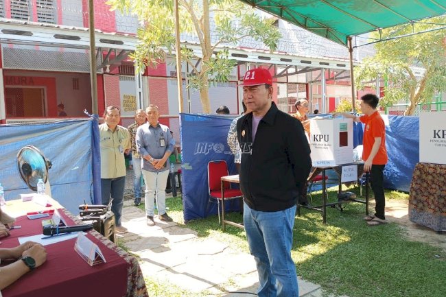 Sukseskan Pesta Demokrasi, Kakanwil Ditjenpas Babel Pantau Pilkada Ulang di UPT Pemasyarakatan