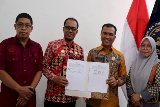 Bapas Makassar Sepakati PKS dengan Desa Temappadduae terkait Pidana Kerja Sosial