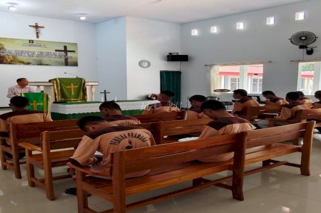 LPKA Ambon Dorong Perubahan Positif Anak Binaan lewat Kegiatan Rohani Kristen