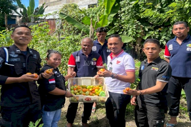 Perdana, Petugas dan Warga Binaan Lapas Wahai Panen 6 Kg Tomat