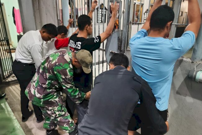 Sinergi Lapas Wahai & Koramil 1502-05, Gelar Razia dan Patroli Sambang