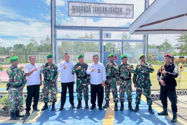 Pastikan Situasi Kondusif, Lapas Piru Terima Patroli Sambang TNI