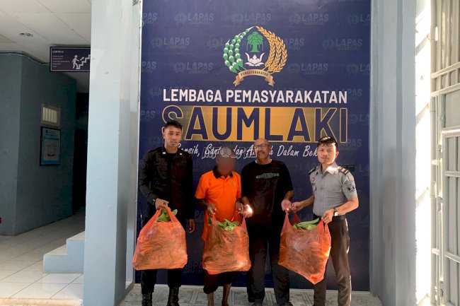 Produktif, Lapas Saumlaki Panen Sawi untuk Warga Binaan dan Masyarakat