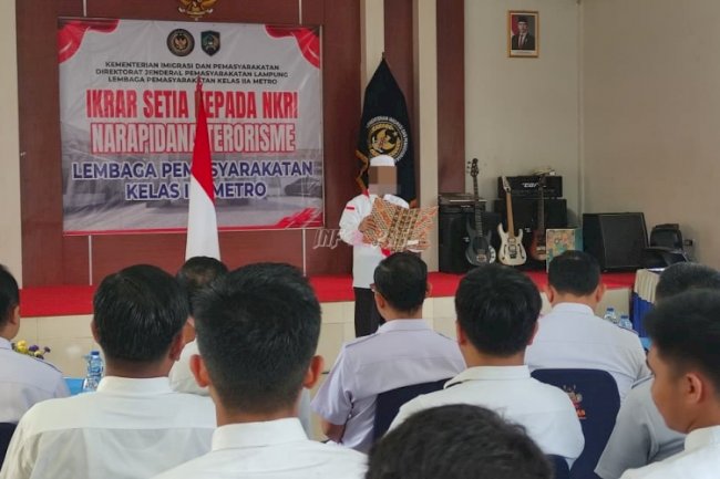 Narapidana Terorisme di Lapas Metro Nyatakan Ikrar Setia kepada NKRI