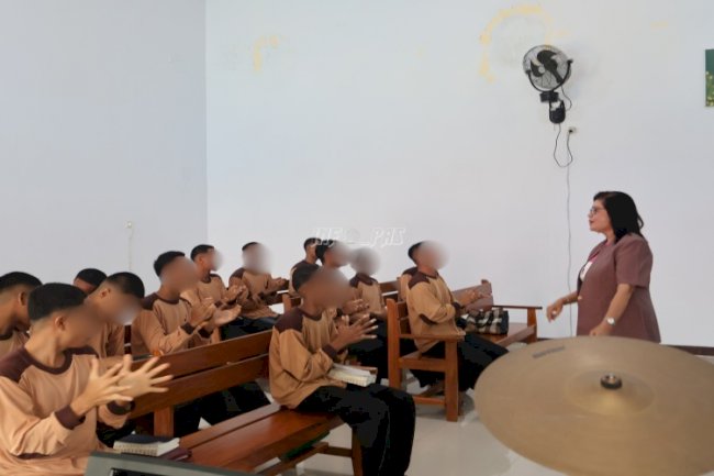Maknai HUT Ke-90 GPM, Anak Binaan LPKA Ambon Perkuat Iman lewat Pembinaan Kerohanian 