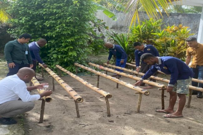 Budidaya Kangkung Hidroponik, Lapas Geser Manfaatkan Limbah Botol Plastik 