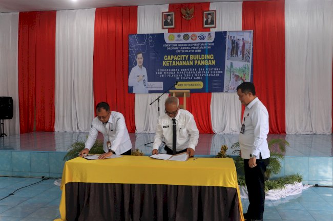 Lapas Jambi Jadi Tuan Rumah MoU dan Workshop Kerabat Pangan