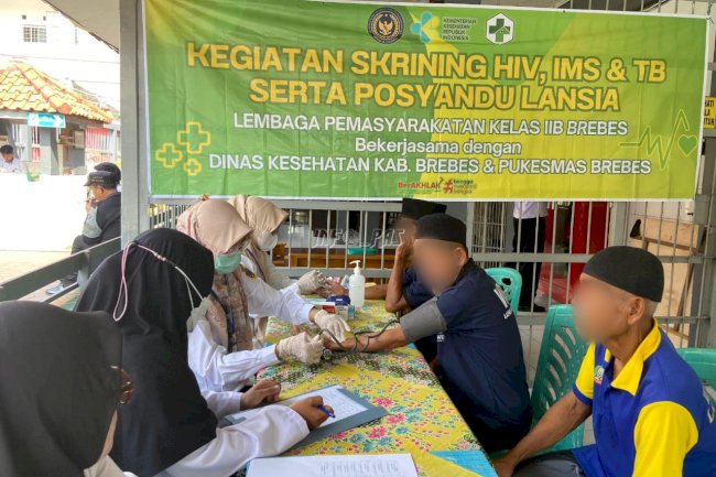 Lapas Brebes Gelar Posyandu Lansia, Jaga Kesehatan Warga Binaan