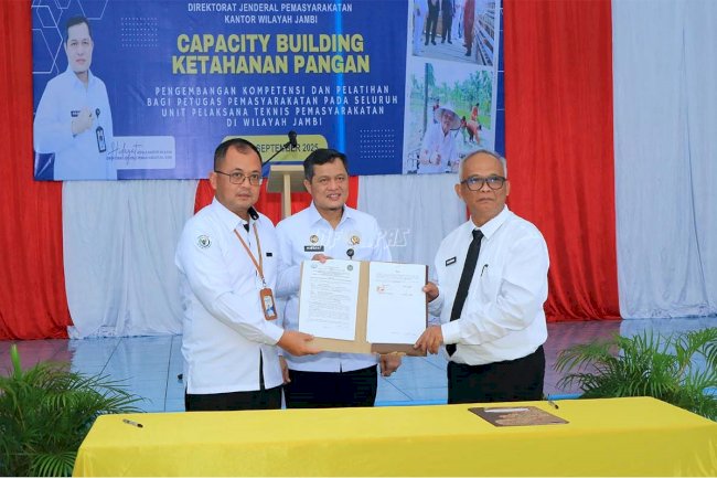 Sinergi MoU & Capacity Building, Pemasyarakatan Jambi Dukung Ketahanan Pangan Nasional