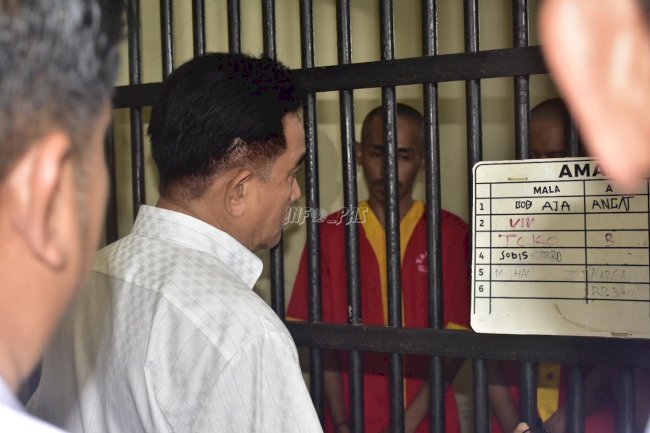 Kakanwil Ditjenpas Sulsel Dampingi Menko Kumham Imipas Pastikan Penegakan Hukum Berbasis HAM