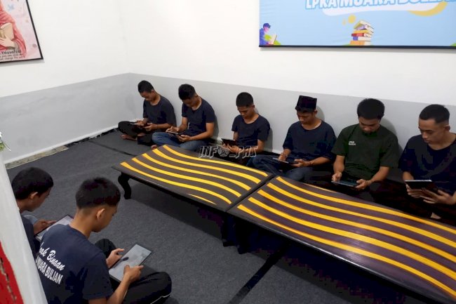 E-Library Jadi Media Belajar Modern Anak Binaan LPKA Muara Bulian